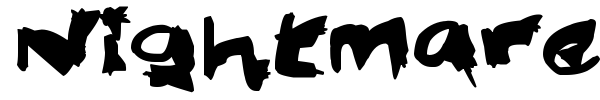 Nightmare Ink font preview